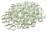100 Clear Round Decorative Pebbles / Stones / Beads / Nuggets by The Glass Pebble Shop