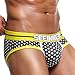 Produktbild URSING Herren Reizwäsche Unterwäsche Kurze Hose Unterhose Star Drucke Weiche Baumwolle Briefs Höschen Sexy Shorts Underpants Boxershorts Neuheit Hipster Boxer Badehose Mode Trunks (M, Schwarz)