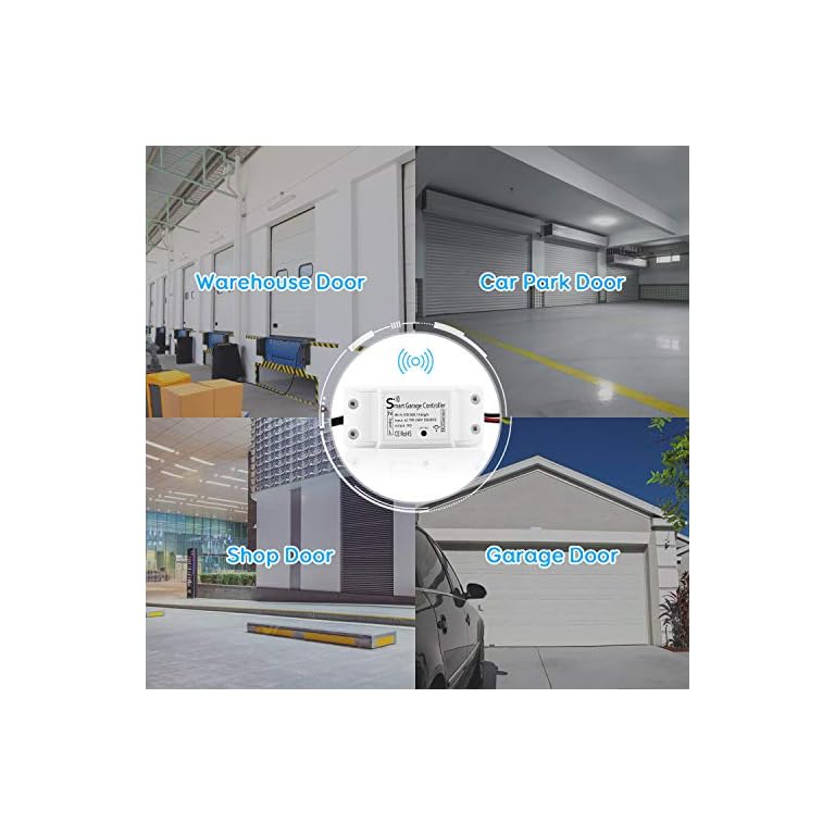 Abridor de Puerta Garaje Inteligente Wifi, Maxcio Garaje Interruptor