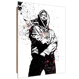 Wandbild mit einem räumlichen Effekt - bemalte Kanten und verstecke Rahme