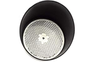 AUTOMATISMOS Y DOMOTICA Kit espejo circular fotocelula reflexion y visera protector, estandar para cualquier fotocelula de reflexion, alta calidad, uso en puertas automaticas de garaje parking, o cualquier aplicación