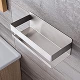 duschablage ohne bohren ikea Einfache Installation ohne Bohren: Wischen Sie die glatten Wände ab und wischen Sie sie trocken, ziehen Sie die rückseitige Abdeckung des Liners ab und kleben Sie den Handtuchhalter an die Wand.