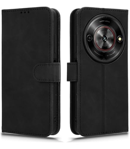 JNERBUYI Handyhülle Lederlook Für ZTE Blade A75 5G / Nubia Focus 5G / Nova 5G Pro – Mit Magnetverschluss & Ständerfunktion