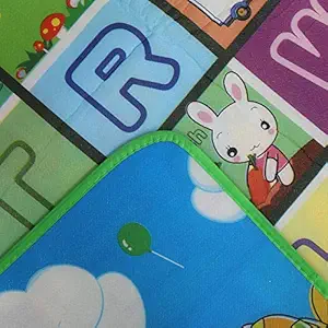 Generic Super Double Sided Water Proof Baby Mat Carpet Baby Crawl Play Mat Kids Infant Crawling Play Mat Carpet Baby Gym Water Resistant Baby Play & Crawl Mat(Size - 4 Feet X 6 Feet)