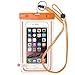 Produktbild Universal wasserdichte Schutzhülle mit Umhängeband für Apple unterstützt iPhone Touch-ID, wasserdichte Tasche Dry Bag 6 6S, 6S Plus, SE 5S, Samsung S7 Edge, S6, Note 5, HTC LG Sony Nokia Motorola, Orange