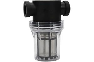 TWSOUL Pre-filtro per giardino, 1/2" 3/4", pompe con filtro in rete 40/80/100, filtro per tubazioni ad alto flusso, filtro per pompa dell'acqua per irrigazione giardino (3/4" - 100 mesh)