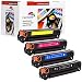 Produktbild Merotoner Toner Drucker Patronen 4er Pack Kompatibel zu HP Color LaserJet 125A CB540A - CB543A CM-1312 MFP CM-1312 NFI MFP CP-1210 CP-1213 CP-1214 CP-1214 N CP-1215 CP-1216