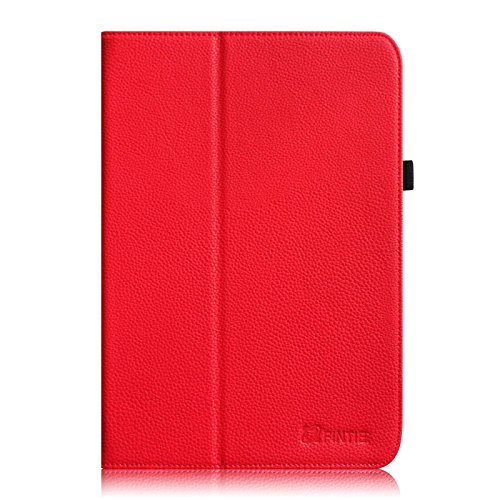 Fintie Medion Lifetab E10315 / E10316 / E10317 / E10318 / E10320 Hülle Case – Folio Kunstleder Schutzhülle Tasche Cover Etui mit Ständerfunktion und Stylus-Halterung für MEDION LIFETAB E10315 / E10316 / E10317 / E10318 / E10320 (10,1 Zoll) Tablet-PC, Rot - 2