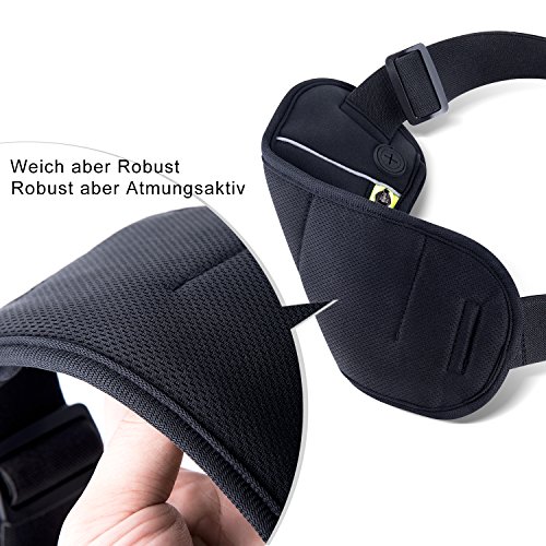 [Sport Hüfttasche] FREETOO Gürteltasche flache Bauchtasche mit Kopfhöreranlass passt alle Handys unter 5,5 Zoll MUST HAVE Accessoire für Damen und Herren auf Sport und Outdoor Aktivitäten anwenden - 4
