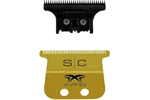 Stylecraft X-PRO Wide blad i guld titan + THE ONE blad för hårklippare, ersättningsblad för trimmer, originaltillbehör, kompa