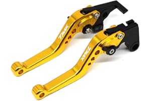 ANYWAY Per TMAX500 T-MAX 500 2008-2011 CNC Regolabile Breve Freno Frizione Leve Accessori Moto(Oro)