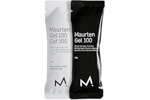 MAURTEN Gel 100 Mix Box - 6-Pack of 40g - 25g Carbohydrates per Serving - 4 x Gel100 and 2x Gel100 CAF100 (100mg caffein) - Stomach-Friendly Patented hydrogel Technology - Free of preservatives