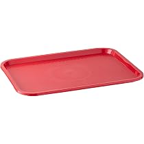 Plateau De Service Fast Food APS - Incassable, Lavable Lave-vaisselle, Made In Germany, Rouge 45x35,5 Cm