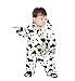Arrowhunt Baby Cute Cow Outfits Warm Fleece Velvet Rompers Black 9-12M