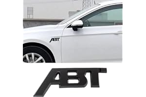 GEFIRE ABT Emblem Metall Aufkleber Zinklegierung Schwarz glänzend Autozubehör Universal Fit