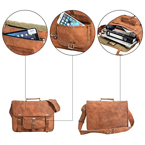 Businesstasche Gusti Leder nature    Finlay 17    Umh  ngetasche Laptoptasche 17 Zoll Vintage Laptoptasche Businesstasche Schultertasche Arbeitstasche