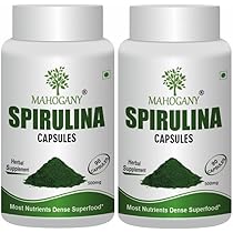 MAHOGANY Spirulina Capsule (Arthrospira Platensis) Capsules 500 mg
