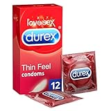 Durex Thin Feel Condoms, Pack of 12