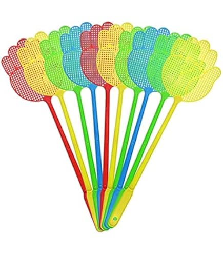 3 Pièces Tapette à Mouches, Tapette à Mouches Télescopique,Fly Swats,Lutte Antiparasitaire Manuelle, Plastique Tapette à Mouches Avec Poignée Télescopique Durable,Apporter Une Corde Portable(Noir