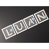 Holzbuchstaben 11cm x 11cm. Tolle Kinderzimmerdekoration. Mit Wunschnamen individualisierbar / Preis bezieht sich auf einen Buchstaben.