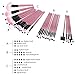 TopSuper Wood 32Pcs Makeup Brushes Kit Professional Cosmetic Make Up Set. Pink