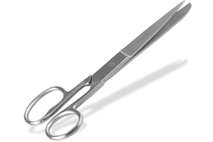 Küchenschere Haushaltsschere Ergonomische Allzweck-Schere Kochschere Rostfreie Edelstahlschere Mehrzweck-Schere für Arbeiten Rund um den Haushalt (20 cm) Silber, Mattiert