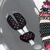 Babys-Dreams UNIVERSAL 3tlg. SET Gurtpolster + Schrittpolster für Maxi-Cosi, Römer - *10 FARBEN* - Babyschalen Gruppe0 NEU