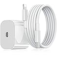 AILKIN 20W PD Charger for 20W PD Fast Type C Wall Charger with Charging Cable Compatible with iPhone 14/14 Plus Pro Max/14 Pro Max/14 Mini/13/12 Max/Xs Max/XR/X/8Plus,iPad (Adapter + Cable)