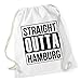 Produktbild Straight Outta Hamburg Gymsack White Certified Freak