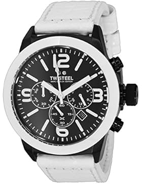 TW Steel Marc Coblen Edition Chrono mit Lederband 42 MM Black/White MCPR14