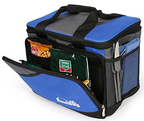 Große 15L große, und faltbare Kühltasche von Kuulbag fürs Auto, beim Sport oder Outdoor. Inklusive Umhängegurt. - 