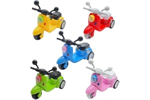 SHDIEHJFMLDH 5 Piezas Moto Juguete,Motocicleta Juguete de Aleación,Mini Maqueta Moto,Juguete de Modelo de Motocicleta,para Juegos Educativos para NiñOs Y NiñAs, Regalo De Fiesta De CumpleañOs