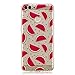 Price comparison product image HopMore P Smart Case Cover Silicone Soft Gel Clear with Design Shockproof Protective Cover Slim Transparent Backcover Ultra Thin Rubber Bumper Shell - (Watermelon)