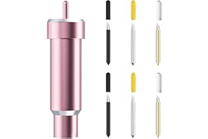 XATGIOUY 7 Pièces Lame Rechange et Boîtier de Coupe Profonde，Profonde pour Cricut Explore Air 2/3, compatibles avec Cricut Make, Maker 3, Air 3, Air 2, Deep Cut Lame 30/40Degrés