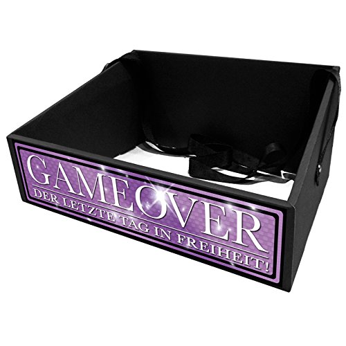 Design Bauchladen „GameOver“ für Junggesellenabschied Promotion Party Catering Messe