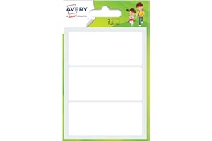 AVERY - Sachet de 21 étiquettes multi-usages. Format 34 x 75 mm.