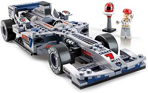 SuSenGo Building Block Set Formula One Racing Silver Arrows F1 Car Model Educational Toys for Kids Best Gift