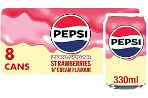 Pepsi Treats Strawberries & Cream, 8 x 330ml