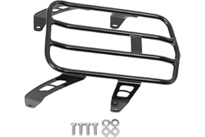 Lfhelper Motorrad Gepäckträger hinten Beifahrer Regalträger Stahl Hinterradgepäckträger für Indian Scout Bobber 2018-2024 Twenty Sixty ABS Upgrade Nachrüstung Zubehör (Schwarze Lackbeschichtung)