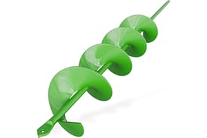 ZENIX Gartenbohrer Erdbohrer für Bohrer 80×600mm für Bohrmaschine,Grabungswerkzeug zum Pflanzen,Garten Spiralbohrer Schnurlos Handbohrer Grabungswerkzeug zum Pflanzen und Bohren.