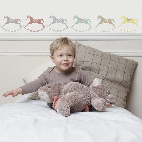 Preisvergleich Produktbild Wandstickers kleine Holzpferde