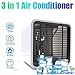 Produktbild Mini Air Cooler,LED Mobile klimageräte,3in1 Mini Luftkühler,Kühlung, Befeuchtung und Luftreinigung,Super wind speed Verdunstungsgerät,leise Klimaanlage,3 Kühlstufen/USB Anschluß/Bedroom(AS Show)