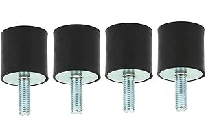 MARHYNCHUS 4 soportes M8 de goma para amortiguar las vibraciones Silentblock para compresores de aire, motores, bombas de agua, predeterminado, VD30*30 M8*23