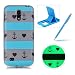 Produktbild Für Samsung Galaxy S4 Mini Hülle Silikon TPU Ultradünn Case,Für Samsung Galaxy S4 Mini Einzigartig [Nacht Leuchtend] Fluoreszieren Im Dunkeln Lichtdurchlässig Weich Gummi Handyhülle Etui Tasche Schutzhülle,Herzzer Anti Kratzer Flexibel Soft Rückseite Schutz Hülle Bumper Case Cover Shell für Samsung Galaxy S4 Mini + 1 x Frei Blau Handy Halterung Ständer + 1 x Frei Blau Stylus Stift Touch Pen - Anker und Herz
