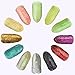 VALUE MAKERS 12 Color Nail and Eyeshadow Glitter Dust Powder Tip-Nail Art Decoration Set-Suitable for Nail,Face,Body,Eyeshadow Makeup