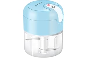 EASY SPEED EASYSPEED Frullatore Tritatutto Tritacarne Elettrico Chopper Batteria Ricaricabile USB Type-C Portatile,Adatto Per Cucina A Base Di Carne,Frutta E Verdura,In Cucina,Blu