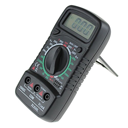 Gazechimp Digital LCD Multimeter 200V / 600V Voltmeter Amperemeter Ohmmeter Tester DC / AC-Spannung Schwarz - 7