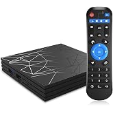 Android 10.0 TV Box, 2GB RAM 16GB ROM H6 Quad Core Support 3D 6K Ultra HD H.265 WiFi 2.4GHz Ethernet Smart TV Box