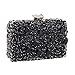 Produktbild YanhuiBAG Acryl Diamantbesetzte Abendtasche mit Einhandtasche Banketthandtasche (Farbe : Schwarz, größe : 19x14.5x5.5(cm))