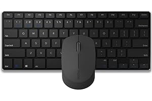 Rapoo - Set de Teclado y ratón inalámbrico multimodo, con Bluetooth y conexión de 2.4 GHz y conectividad para Varios Dispositivos, 9000M, en Negro